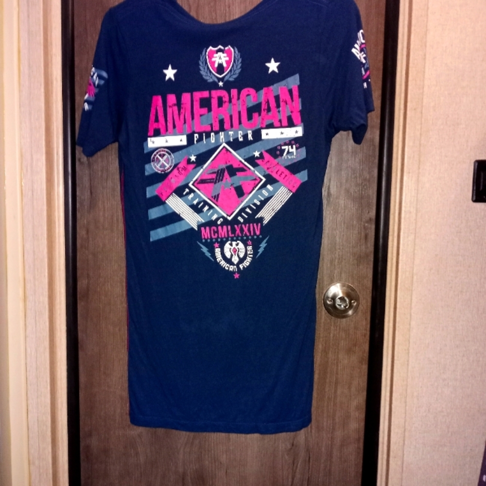 American fighter indigo blouse